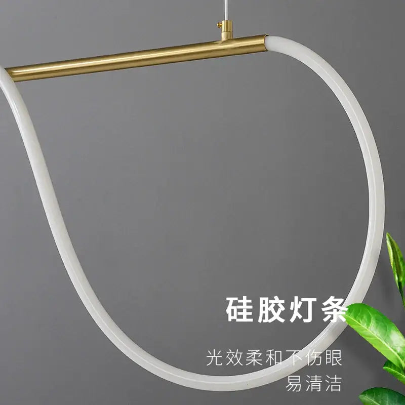 Modern gold nordic hose led ceiling chandelier for living room