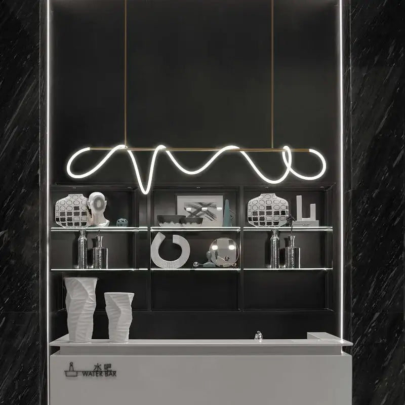 Modern gold nordic hose led ceiling chandelier for living room
