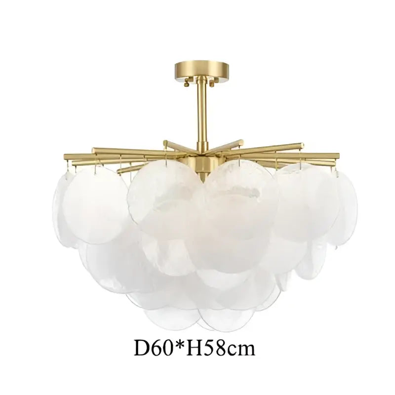 Decorbites elegant glass chandelier gold textured bedroom light