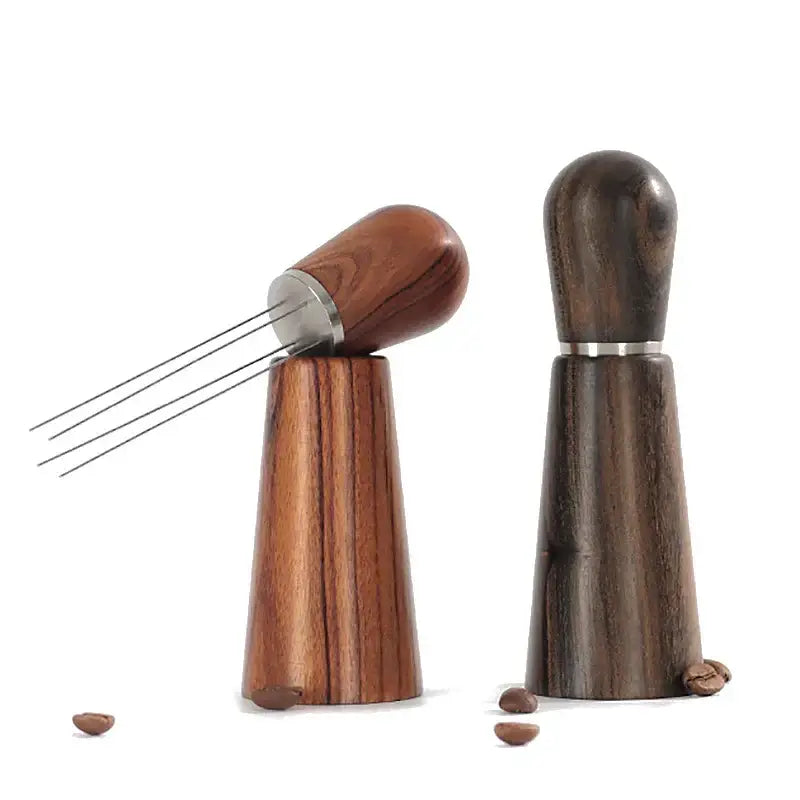 Decorbites espresso stirrer wood and metal kitchen distribution tool
