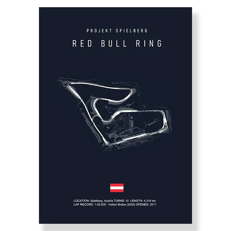 Imola race track canvas art blue and white poster living room decor