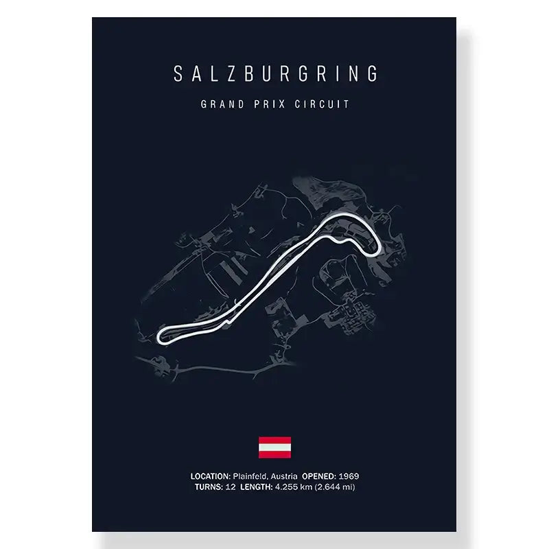 Modern zandvoort blue and white circuit canvas painting living room art