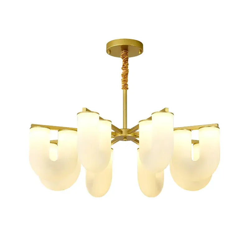 Decorbites french cream u-shaped floor lamp living room led light