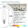 Decorbites frosted led candle light bulbs dining room warm white 10 pack