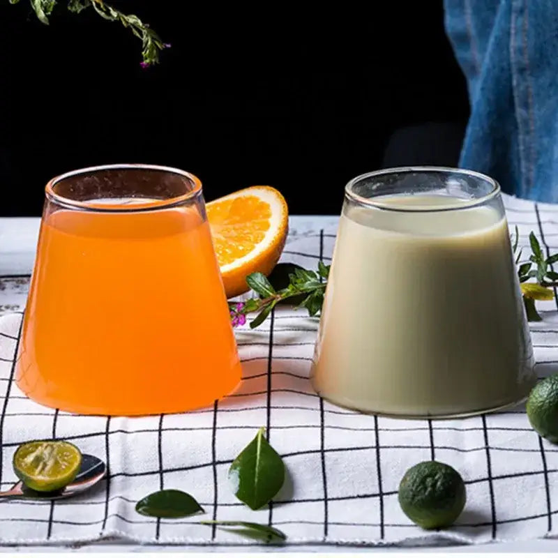 Decorbites fuji mountain glass drinkware kitchen tumbler set