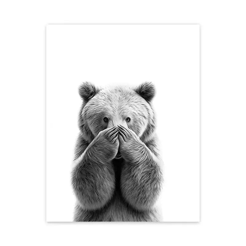 Funny t-rex canvas painting for bathroom wall art