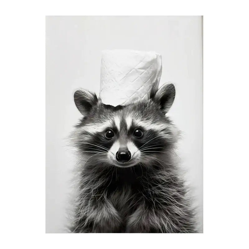 Black and white funny animals wall art – bathroom framed prints