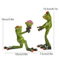 Decorbites funny frog couple resin decor bedroom figurine