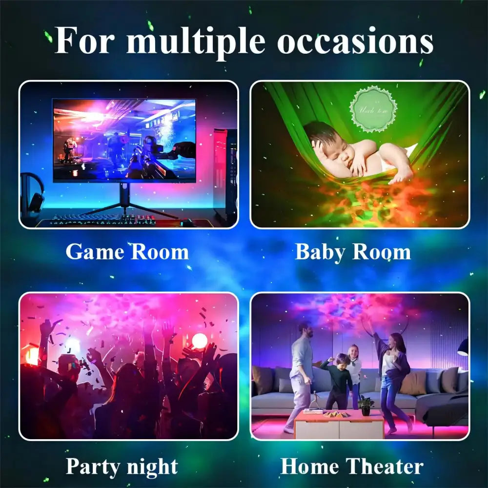 Decorbites galaxy astronaut starry projector night light for bedroom