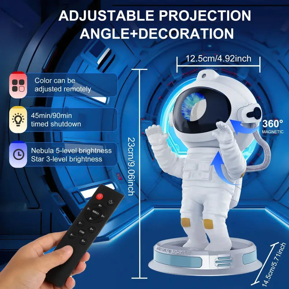 Decorbites galaxy astronaut starry projector night light for bedroom