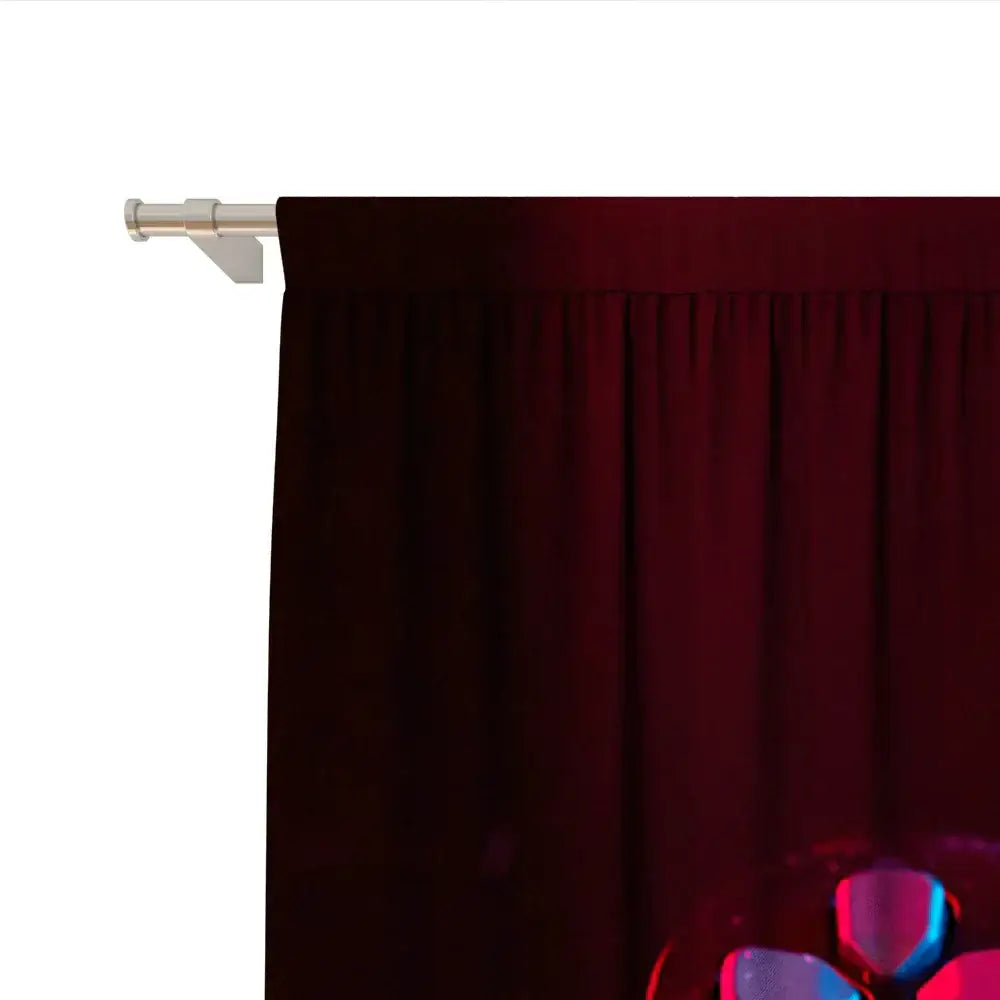 Decorbites game console handle curtains black & rainbow bedroom decor