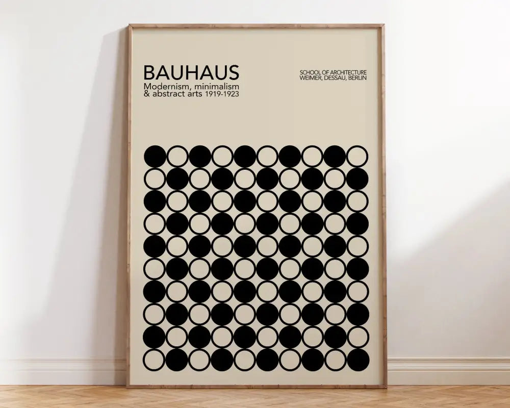 Bauhaus purple & green geometric canvas poster living room decor