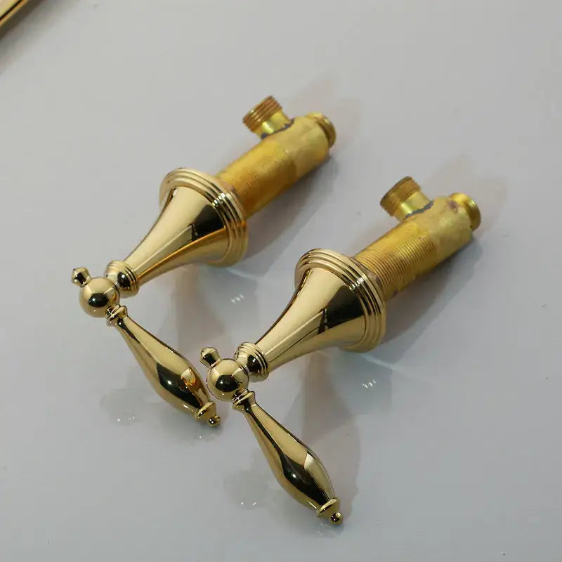 Decorbites golden plated ornate tray toilet paper holder bathroom