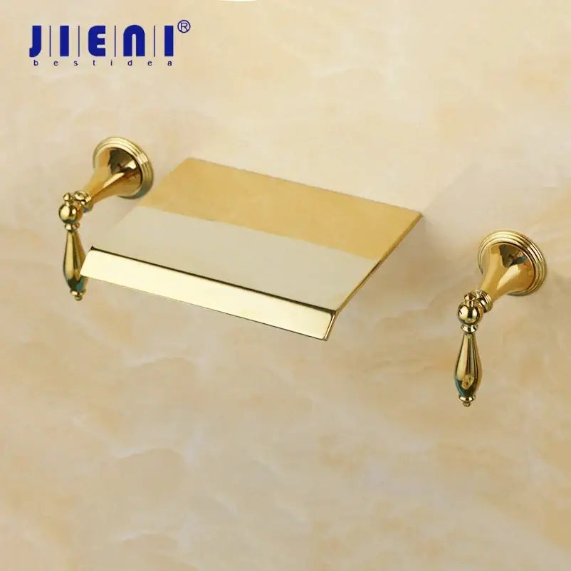 Decorbites golden plated ornate tray toilet paper holder bathroom