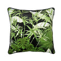Decorbites intersecting geometric navy & white cushion cover living room