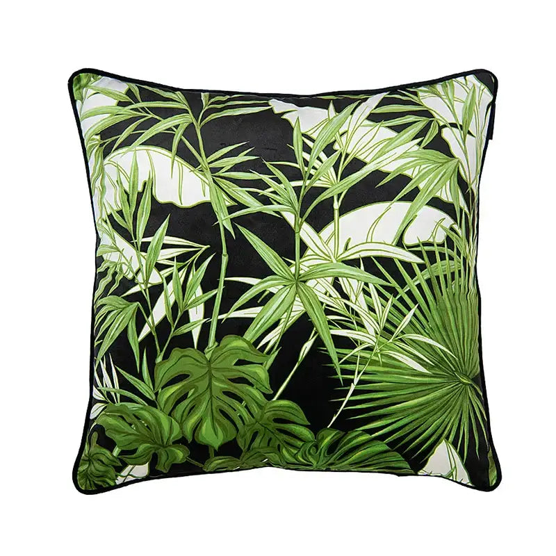 Decorbites intersecting geometric navy & white cushion cover living room
