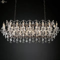 Decorbites iron crystal led chandelier kitchen candle style light