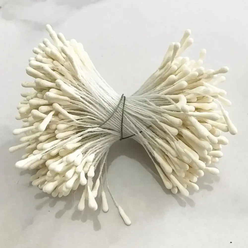 Decorbites ivory flower cherry stamen berries wedding decor living room