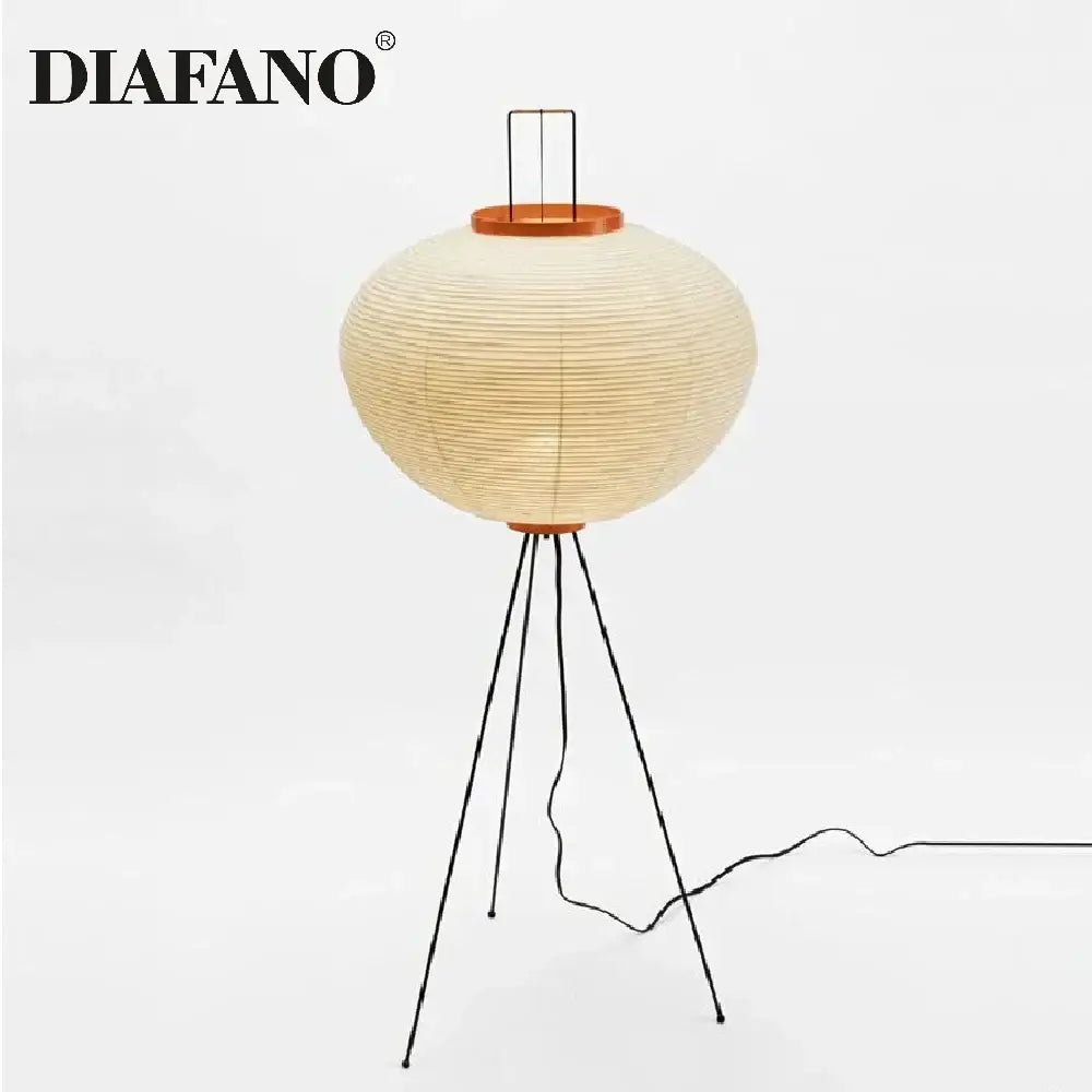 Decorbites japanese style paper floor lamp for living room lighting