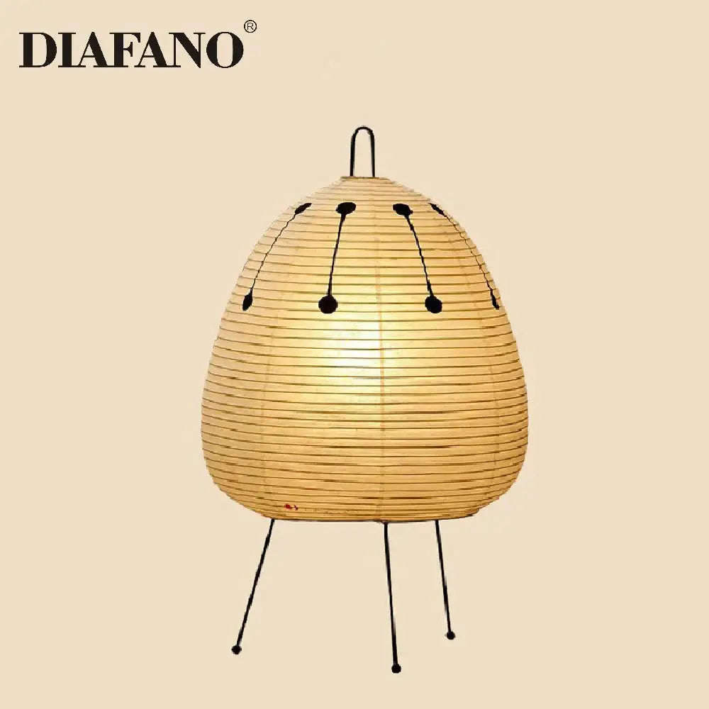 Decorbites japanese style paper floor lamp for living room lighting