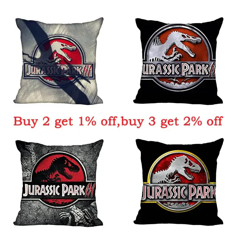 Decorbites jurassic park dinosaur pillowcase set – living room decor
