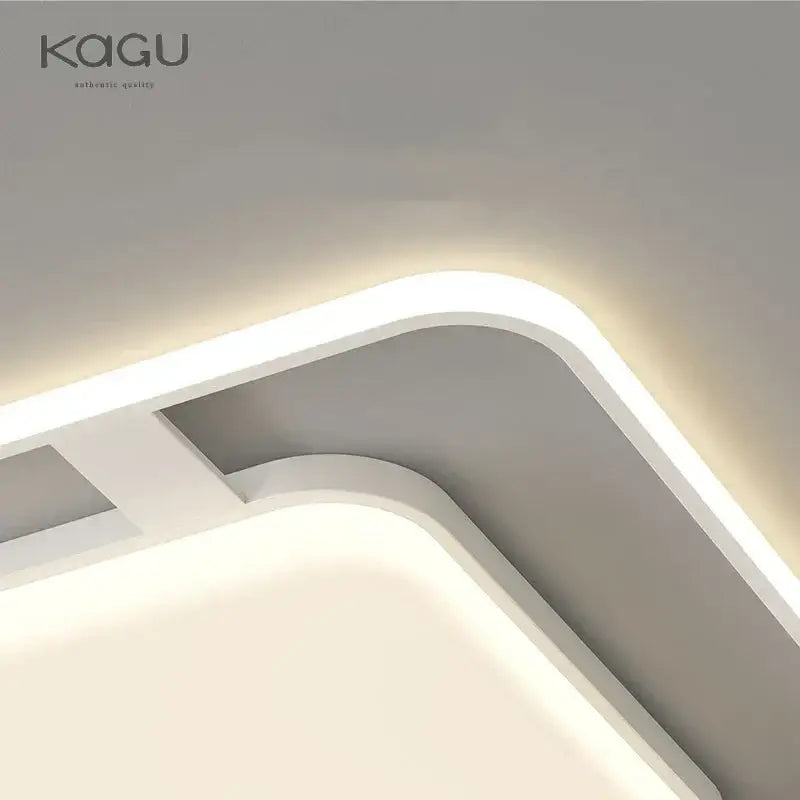 Modern white rectangular led ceiling lights for bedroom