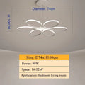 Modern gold flower led ceiling lights for living room