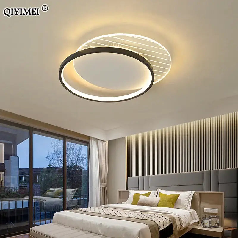 Modern rectangular gold decorbites led ceiling lights for living room