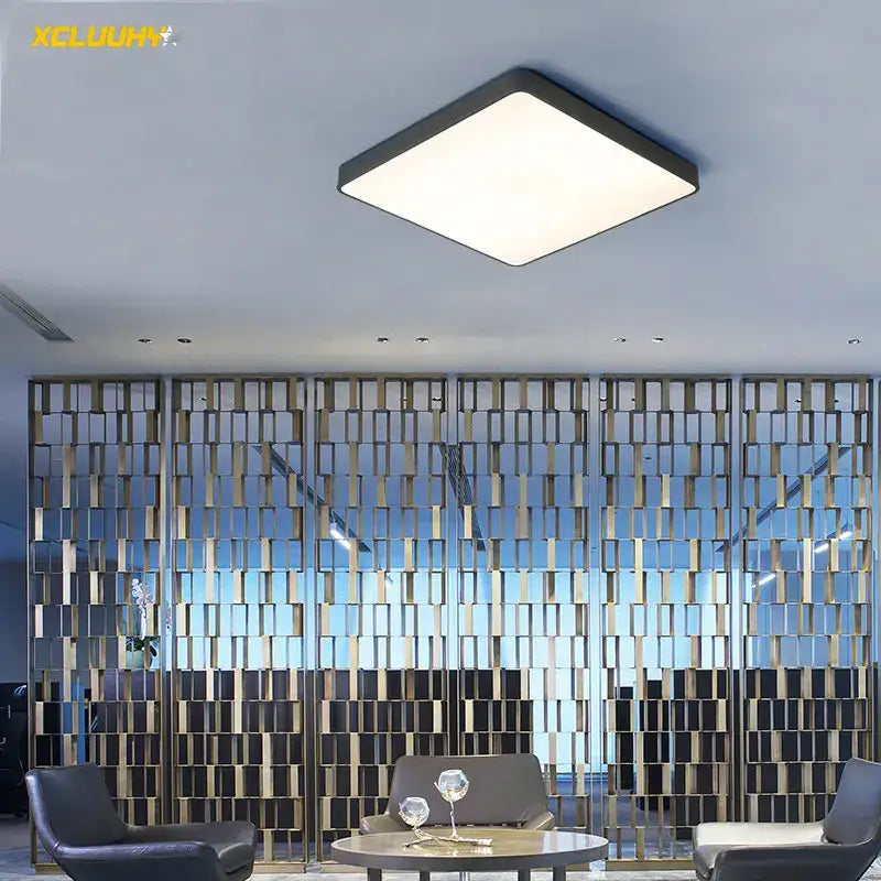 Modern black & white ultra-thin led ceiling lights for living room
