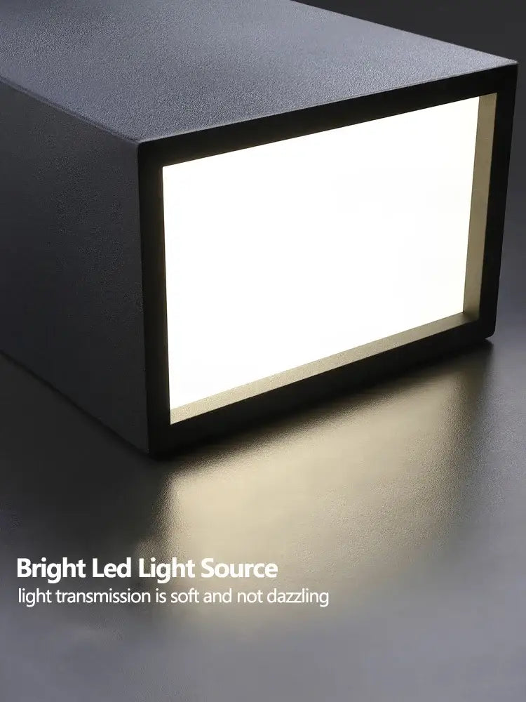 Modern black minimalist led ceiling lights living room cube lamps