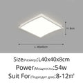 Modern minimalist black led ceiling lights for bedroom