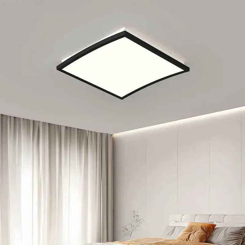 Modern minimalist black led ceiling lights for bedroom