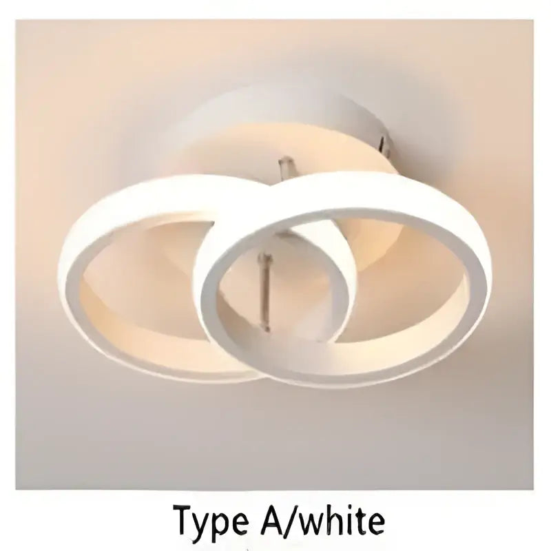 Modern minimalist black & white led ceiling lights bedroom living room
