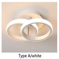 Modern minimalist black & white led ceiling lights bedroom living room