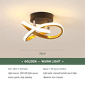 Modern chrome intertwined led ceiling lights living room lamp