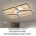 Modern geometric black led ceiling lights for living room