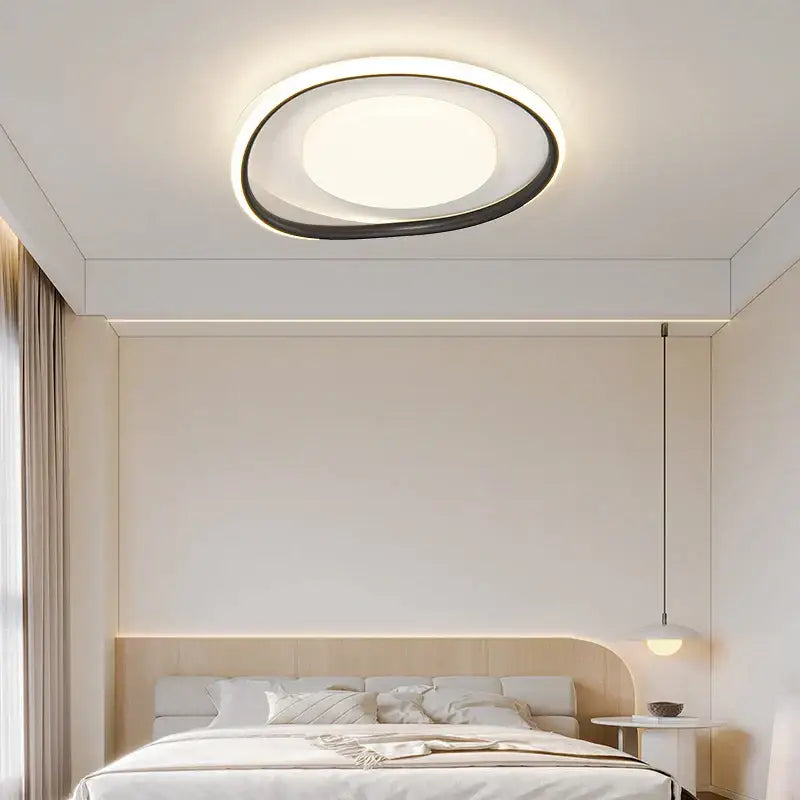 Modern white & gold square led ceiling lights for living room