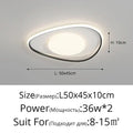Modern white & gold square led ceiling lights for living room