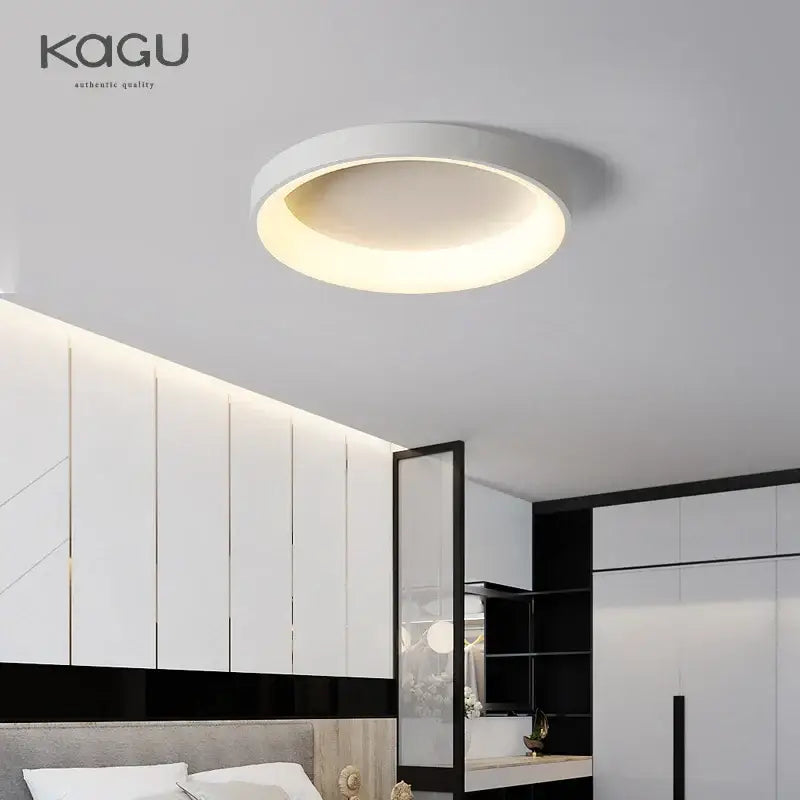 Modern minimalist white & grey led ceiling lights for living room