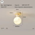 Modern cream led ceiling moon wall lamp bedroom lighting fixture