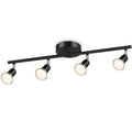 Modern black 5-light ceiling spotlight chandelier for living room