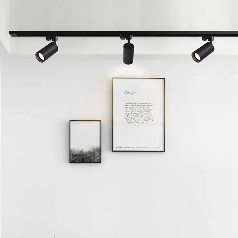 Modern black & white led ceiling spotlight living room track light