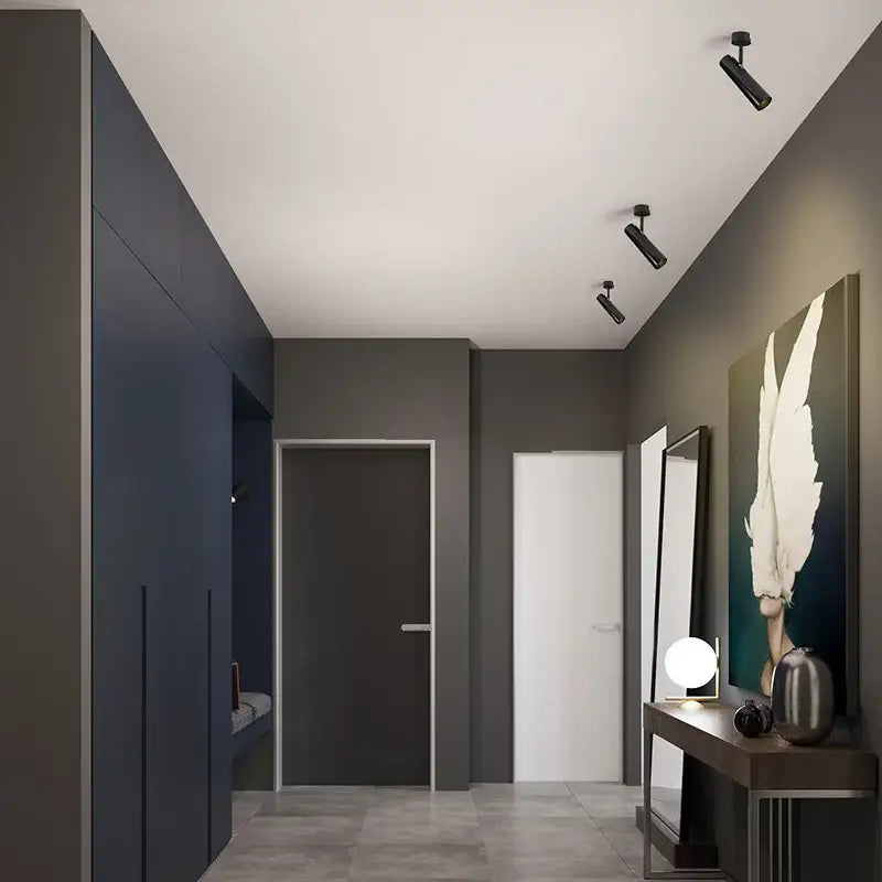 Modern white led ceiling spotlights living room track lighting