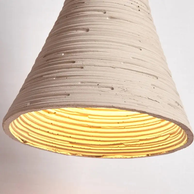 Rustic wood and led cement wall light bedroom sconce