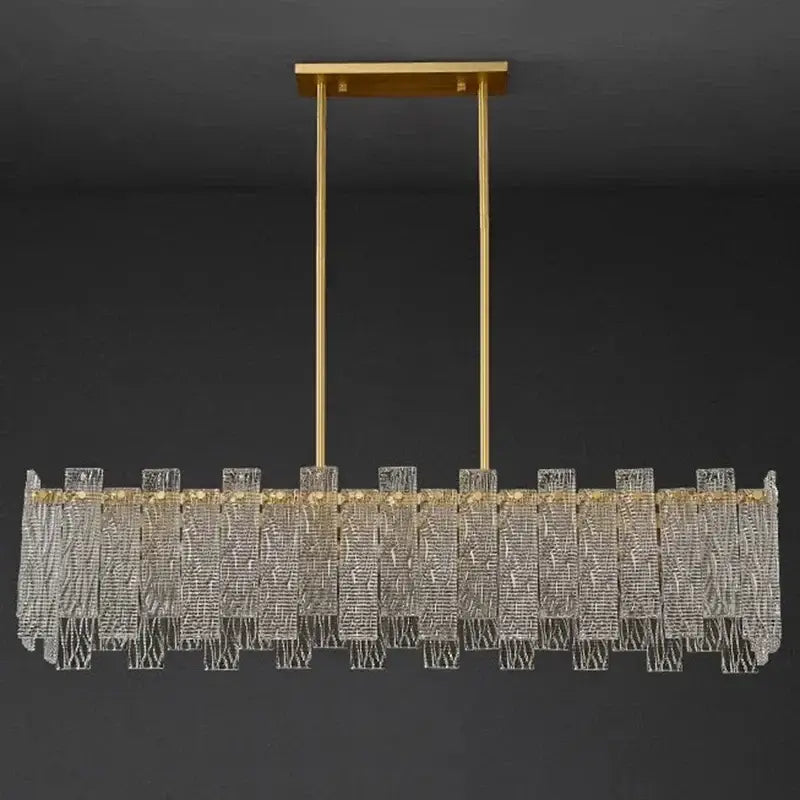 Modern gold led chandelier ceiling lamp for living room