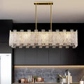 Modern gold led chandelier ceiling lamp for living room