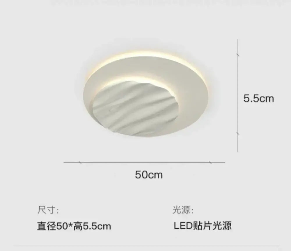 Modern mirrored ring led chandelier ceiling light for living room