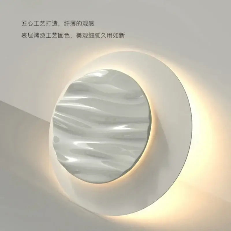 Modern mirrored ring led chandelier ceiling light for living room