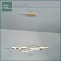 Modern chrome infinity led chandelier living room light