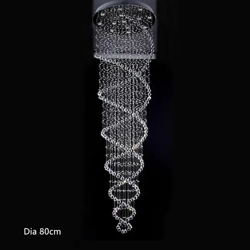 Modern crystal decorbites led chandelier for bedroom staircase lighting